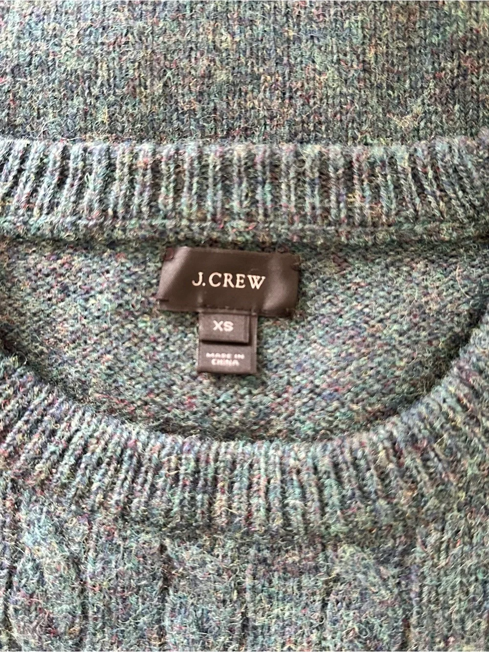 J. Crew Men's Cable Crewneck Sweater - Green